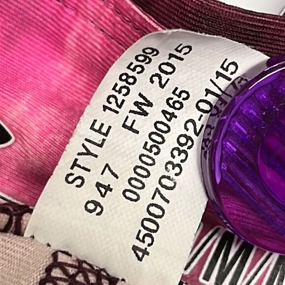 Under Armour Hot Pink/Burgundy Tie Dye Pattern Cropped Compression Leggings- Med - Picture 10 of 10